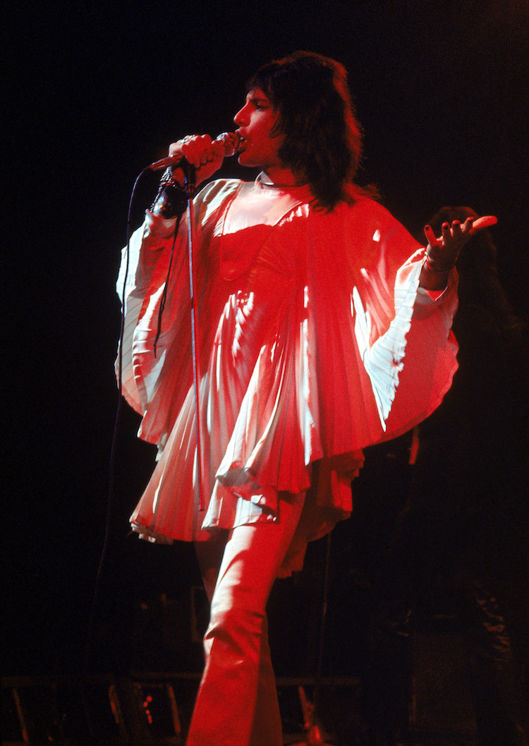 Freddie Mercury wears Zandra Rhodes - Douglas Puddifoot copyright Queen Productions LTD